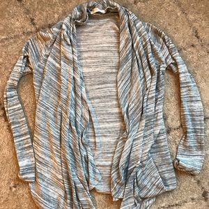Grey open cardigan
